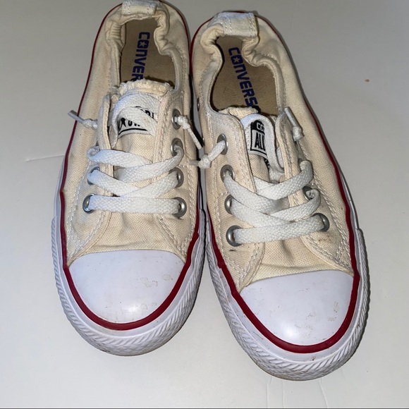 Converse white and red womens 5.5 US - Picture 2 of 6